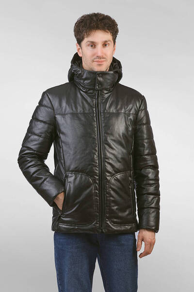 Куртка мужская из натуральной кожи зимняя (размеры: 50-66)