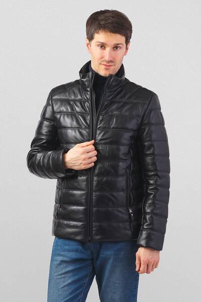 Куртка мужская из натуральной кожи зимняя (размеры: 50-58)